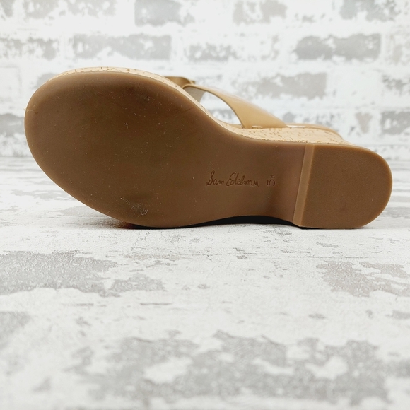 NEW Sam Edelman Women's Yardlie Emblem Platform Wedge Summer Thong Sandals K161 - Picture 8 of 12